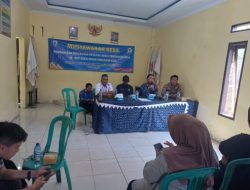 Bhabinkamtibmas Polsek Cimarga Polres Lebak Hadiri Musrenbang Desa Tambak  Cimarga
