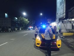 Kanit Samapta Polsek Rangkasbitung Polres Lebak Patroli Mobile , Antisipasi Gangguan Kamtibmas