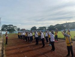 Kabag SDM Polres Lebak Polda Banten , Pimpin Giat Kesamaptaan dan Beladiri Priode II di Stadion Ona Rangkasbitung