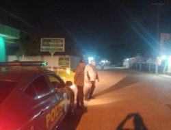 Anggota Polsek Rangkasbitung Polres Lebak Patroli Bluelight Antisipasi Gangguan Kamtibmas