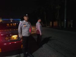 Berikan Rasa Aman,Polsek Rangkasbitung Polres Lebak Patroli Dialogis di Jalan Maulana Hasanudin