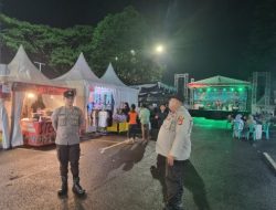 Kanit Reskrim Polsek Rangkasbitung Polres Lebak dan Personil Giat Pengamanan di Acara HUT TNI Ke 80 di Alun -alun Rangkasbitung