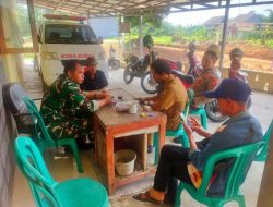 Bhabinkamtibmas Polsek Rangkasbitung Polres Lebak Bersama Babinsa Sapa Prades Aweh