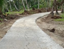 Pelaksanaan Pembangunan Jalan Rabat Beton di Desa Kiarajangkung Selesai Dilaksanakan dengan Baik