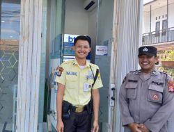 Kanit Samapta Polsek Rangkasbitung Polres Lebak Temui Satpam BTN Rangkasbitung