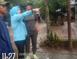 Pastikan Keselamatan Warga, Muspika Petir Tinjau Lokasi Longsor di Desa Cirangkong