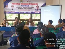 Camat Kasemen, Sugiri, Hadiri Musrenbang RKPD tahun 2027 di Kelurahan Terumbu