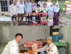 Tanamkan Sosial Jelang Idul Fitri, Tim GWI Cilegon Bagikan Paket Sembako dan Santuni Yatim