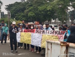 Dugaan Langgar Kode Etik, Koalisi Lembaga Banten Geruduk Pendopo Bupati Serang