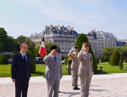 Prabowo Tiba di Les Invalides, Disambut Upacara Kehormatan Kenegaraan Prancis