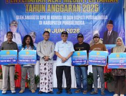 Legislator Partai Gerindra Salurkan Bantuan Alsintan dan Perikanan untuk Kelompok Tani Purbalingga