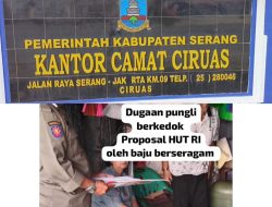 Camat Ciruas, Dr. Yuli Akui Tandatangan dan Perintahkan Satpol PP untuk Lakukan Penggalangan Dana HUT RI ke-81