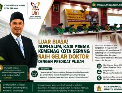 Luar Biasa! Kasi Penma Kemenag Kota Serang Nurhalim Raih Gelar Doktor dengan Predikat Pujian