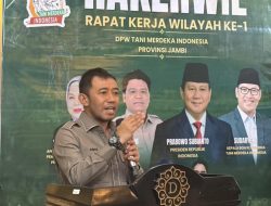 Tutup Rakerwil I DPW TMI Provinsi Jambi, Aiman Adnan WAKETUM DPN Tani Merdeka Indonesia Siap Kawal Hasil Rekomendasi ke Pemerintah Pusat