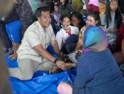 Legislator Partai Gerindra Temui Pengungsi Sinabung, Pastikan Kebutuhan Warga Segera Ditindaklanjuti