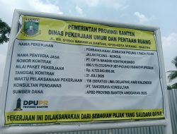 Proyek Jembatan Picung Senilai Rp4,7 Miliar Resmi Dimulai, DPC GPM Pandeglang Berharap sesuai Spesifikasi